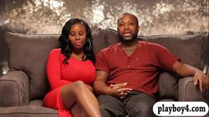 busty black couple - Black couple and a lady with big boobs threeway in bed - XVIDEOS.COM