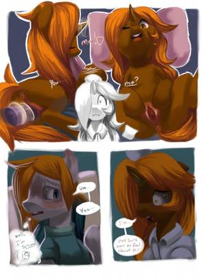 Mlp Hospital - e621 blush clothing comic equine fan_character female feral hexuas_sword  hi_res horn hospital incest male mammal mlp
