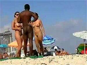 interracial couples nude in public - Watch Sexy white girl dating black man on nude beach - Nude, Beach, Public  Porn - SpankBang