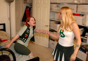 girl scout spanking - Girlscout VS. Cheerleader