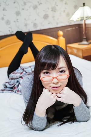 Japanese Schoolgirl Glasses Porn - Japanese Schoolgirl Lingerie - Chiemi Yada Asian with specs takes boner  between her sexy lips Japanese Schoolgirl Porn ...