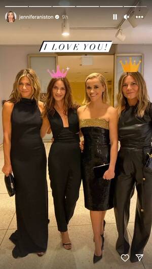 Jennifer Aniston Blowjob Sex - Jennifer Aniston shows off incredible figure in slinky black gown alongside  co-star - Daily Star