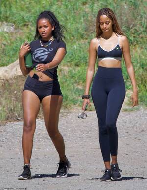 Malia And Sasha Porn - How Malia and Sasha Obama's styles have completely transformed since they  moved to LA | Daily Mail Online