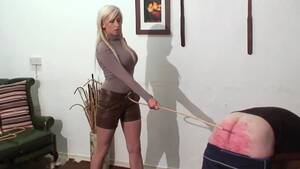 leather femdom caning - Caning punishment hot junior blonde mistress in leather sh - Porn video |  TXXX.com