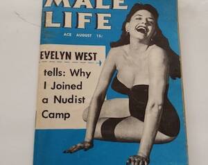 1970s nudist porn - Male Life With Evelyn West Men's Magazine August 1955 Book - Etsy Ireland