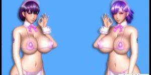 anime shemale group sex - 3D anime shemale maids with bigboobs foursome groupsex