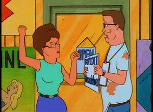 King Of The Hill Hank Porn - Peggy's lowest moment for me is when she hangs Hank out to dry while he's  being malicously scandalized by Arlen Video in front of his neighbors and  loved ones for allegedly being