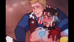 Captain America Cartoon Porn - Iron man x Captain america - steve x tony gay milking masturbation cow yaoi  hentai - XVIDEOS.COM