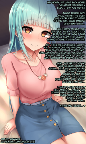 cartoon girls getting fucked captions - Resting in a Futa's Lap [Futa] [Girlfriend] [Implied Sex] free hentai porno,  xxx comics, rule34 nude art at HentaiLib.net