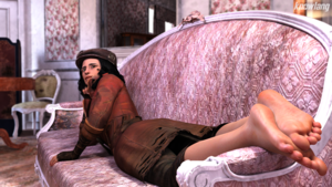 Fallout Feet Porn - Fallout] Piper Wright - Couch soles by knowlang on DeviantArt
