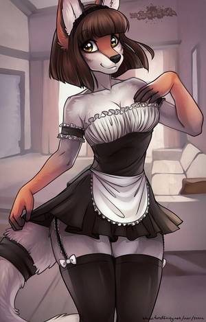 furry maid porn cartoon - Furry Porn â€” kinkywolftime: cum-on-over-here: Beautiful art.