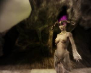 Desire Demon Porn - Horned Desire Demon wearing practically nothing