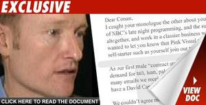 conan porn - Conan O'Brien finally has a job offer on the table when he blows off NBC --  a porno flick called \