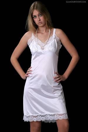 50s Style Sexy Nightgowns - Petticoat and slip fetish sexy porn - Lingerie slips satin slip nightgowns  camisoles underwear petticoats track