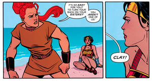 Amazon Women Comics - New 52 Wonder Woman Clay Insult