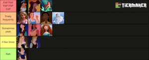 Disney Princess Porn Comics Fap - Disney princesses tier list by how often i masturbate to them. :  r/CartoonPorn