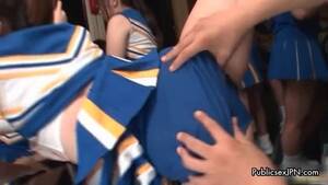 japan cheerleader sex - Japanese Cheerleaders Exposing In The Subway : XXXBunker.com Porn Tube
