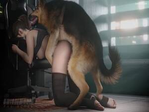 German Shepherd Anime Porn - Claire with German Shepard - LuxureTV