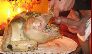 Gay Thanksgiving Sex - Mature hairy nude anal Katie handles three big cocks