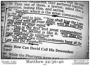 Matt 22" Lg Porn - Matthew 22:36-40 - http://www.versifylife.com/matthew-22-36-40/