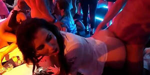 bath threesome orgy - Party Doxy Team Fucked Bathroom HD SEX Porn Video 10:00