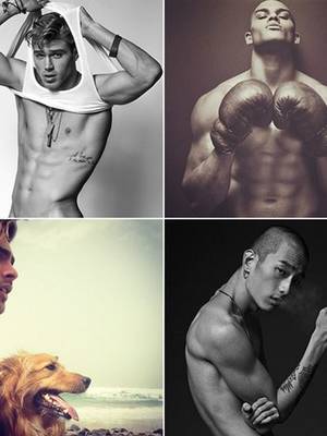 Mexican Bald Male Porn Star - Photos courtesy of respective Instagram accounts.