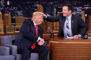 Jimmy Fallon Having Sex - Jimmy Fallon donald Trump hair