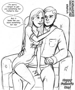 hentai art drawings - Father's Day - Daddy/Daughter Present by karmagik
