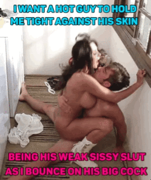 Brunette Porn Captions - Brunette Bouncing On Big Cock Sissy Caption - Porn With Text