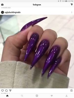 fingernails - Long Fingernails, Vintage Nails, Goddess Hair, Dope Nails, Simple Nails,  Purple Nail, Colorful Nails, Stiletto Nails, Pretty Nails