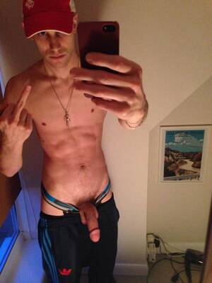 big cock middle finger - Sexy Guy Showing The Middle Finger - Nude Men With Boners