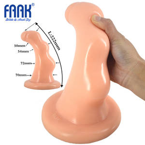 ass toys anal - FAAK Big Butt Toy Sex Vagina Pussy Ass Stopper Anal Plug Dildo Adult Women  Men Masturbator