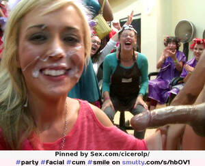 bukkake party facial - facial #cum #smile #party | smutty.com