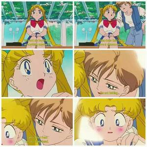 luna sailor moon hentai lesbian kiss - Haruka and Usagi