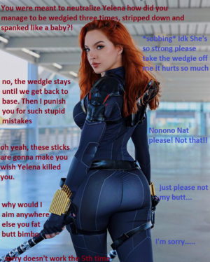 Black Widow Porn Captions - Black widow has to save your butt by momur69 on DeviantArt