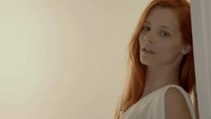 Moving Redhead Porn - Sexy Red head rubs her Pussy