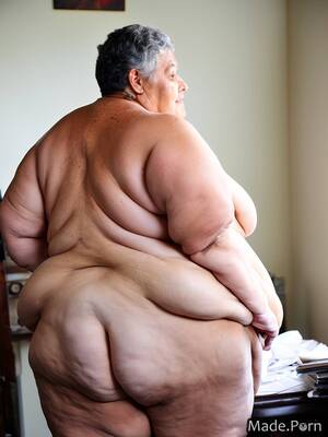 naked fat husband - Porn image of big ass looking at viewer fat photo studio thick nude ssbbw  created by AI