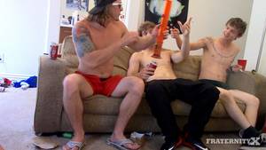 college fraternity sex party - Click here to watch this full length stoned frat guys bareback sex party  and hundreds more amateur gay porn videos at Fraternity X.