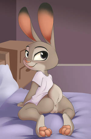 Chief Bogo Judy Hopps Porn Furry - 2016 3 toes anthro anus bed bedroom clothing disney drawer female female  only floor fur furry grey fur highres hindpaw indoors judy hopps lagomorph  long ...
