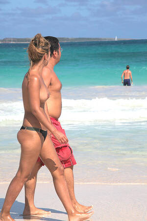 couples topless beach boobs - Nude beach. iPhone Case by Oscar Williams - Pixels