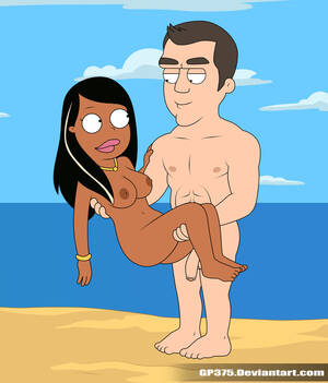 cleveland nude beach - Naked Roberta Tubbs want sex on beach right now â€“ Cleveland Show Hentai