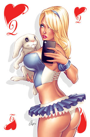 Alice In Wonderland Drawings - Sexy Alice in Wonderland illustrations