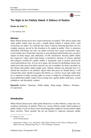 ethnic nudist on the beach - PDF) The Right to be Publicly Naked: A Defence of Nudism