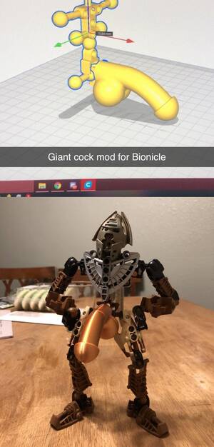 Bionicle Porno - Giant cock mod for Bionicle : r/3Dprinting