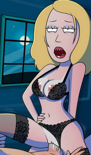 Beth Sexy - Rick and Morty Beth hentai with lace lingerie | Ultra Toon XXX for You