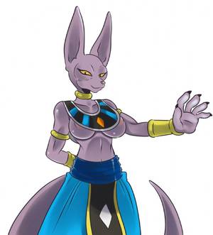 Beerus Dragon Ball Z Porn - e621 anthro areola beerus big_breasts big_ears bracelet breasts cat claws  clothing collar crossgender digital_media_(artwork