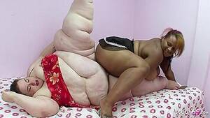 fat lesbian sex black and white - Extremely Fat Black And White Women At Rare Lesbian Sex