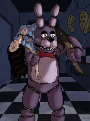 Female F Naf Porn - What if one of the guards from FNAF 1 was a girl... and Bonnie caught her :  r/fivenightsatfreddys
