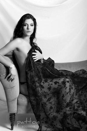 ebony implied nudes - Nice use of sheer black vintage lace for implied. #boudoir