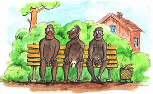 cartoon coal black nude - ... Gallery in Dublin, a husband and wife were staring at a portrait that  had them completely confused. The painting depicted three black men totally  naked, ...